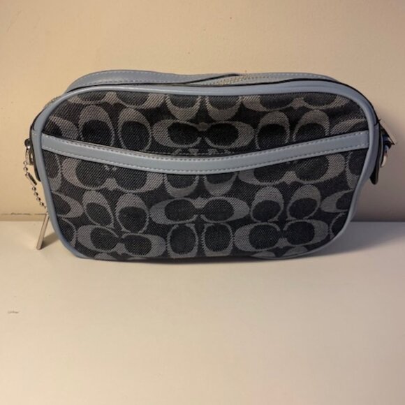 Coach Blue Jean Cloth & leather purse - Picture 3 of 4